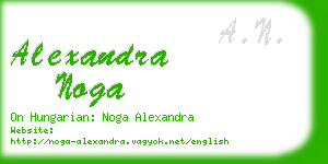 alexandra noga business card